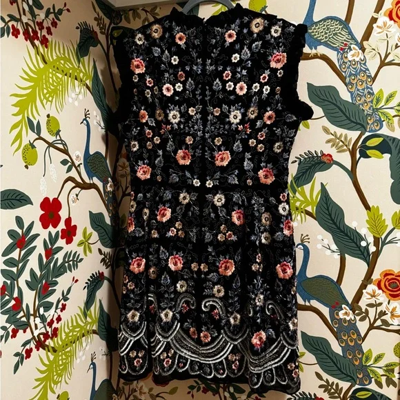 Needle & Thread Beaded Floral Embroidery Mini Dress - Picture 5 of 8